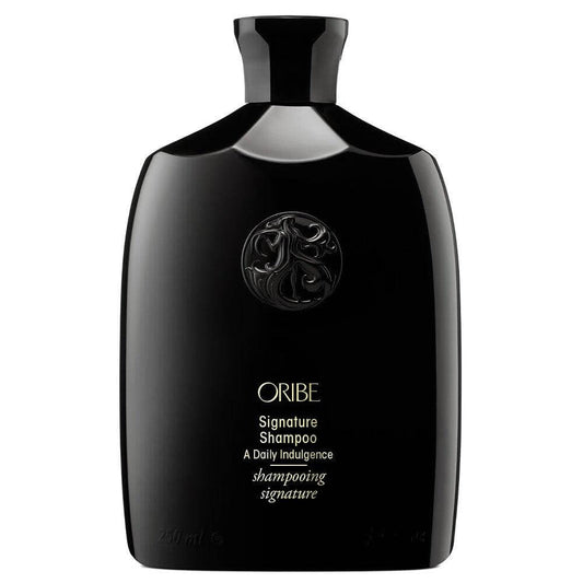 Oribe Signature Shampoo bottle for luxurious, nourishing hair care